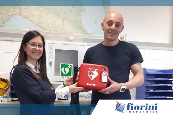 fiorini introduce un defibrillatore in azienda